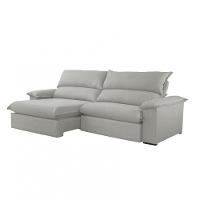 Sofá Filadélfia Veludo 02 Módulos 90cm B25cm Meu Sofá Online B026 Veludo Prata - 5