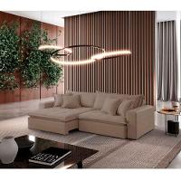 Sofá Zen Veludo 02 Módulos 120 Cm B25 Meu Sofá Online B002 Veludo Capuccino - 5