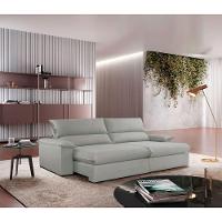 Sofá Filadélfia Veludo 02 Módulos 80cm B25cm Meu Sofá Online B026 Veludo Prata - 1