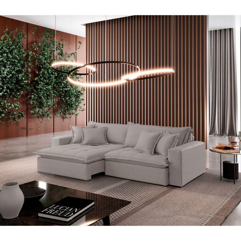 Sofá Zen Veludo 02 Módulos 100 Cm B25 Meu Sofá Online B026 Veludo Prata - 1