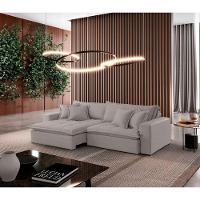 Sofá Zen Veludo 02 Módulos 100 Cm B25 Meu Sofá Online B026 Veludo Prata - 1