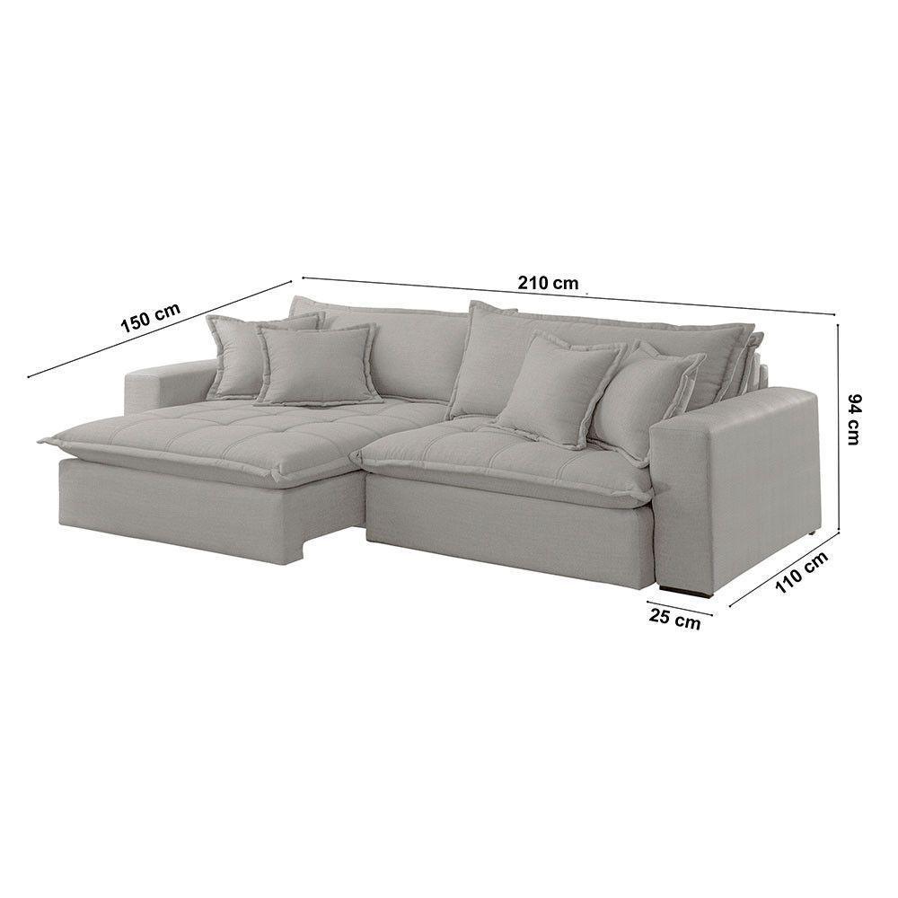 Sofá Zen Veludo 02 Módulos 80 Cm B25 Meu Sofá Online B026 Veludo Prata - 2