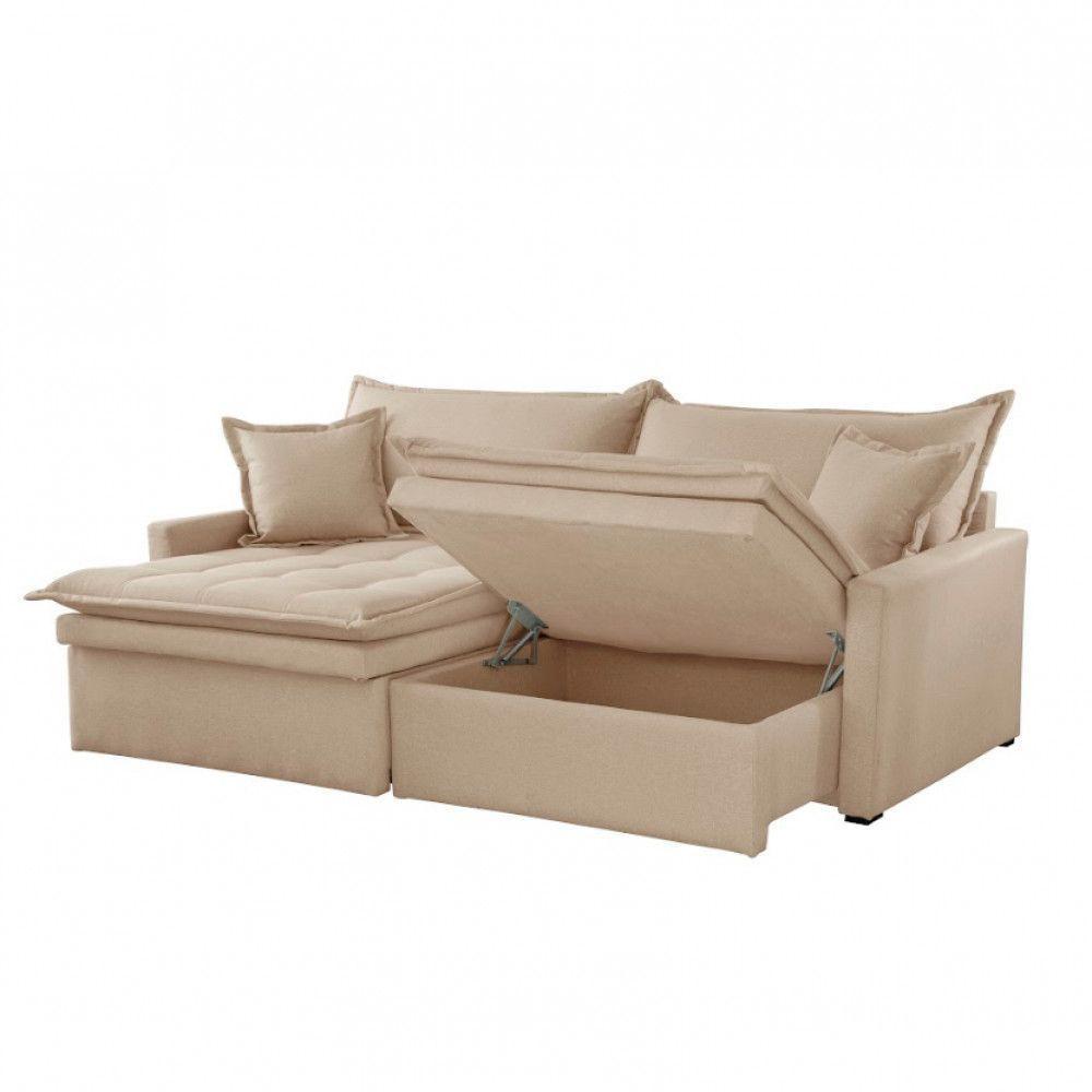 Sofá Elegance Linho 02 Módulos 120 Cm B25 Cm Meu Sofá Online A226 Linho Bege - 5