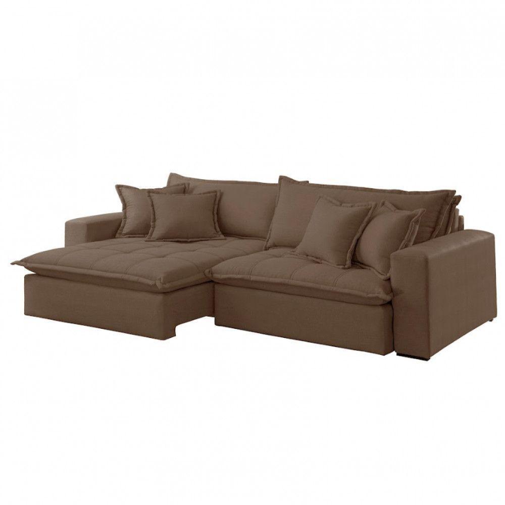 Sofá Zen Veludo 02 Módulos 80 Cm B25 Meu Sofá Online B016 Veludo Marrom - 5