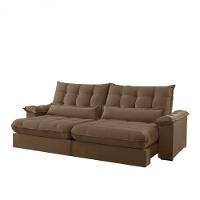 Sofá Classic Veludo 02 Módulos 100 Cm B25 Meu Sofá Online B016 Veludo Marrom - 6