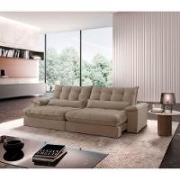 Sofá Classic Veludo 02 Módulos 100 Cm B25 Meu Sofá Online B002 Veludo Capuccino - 1