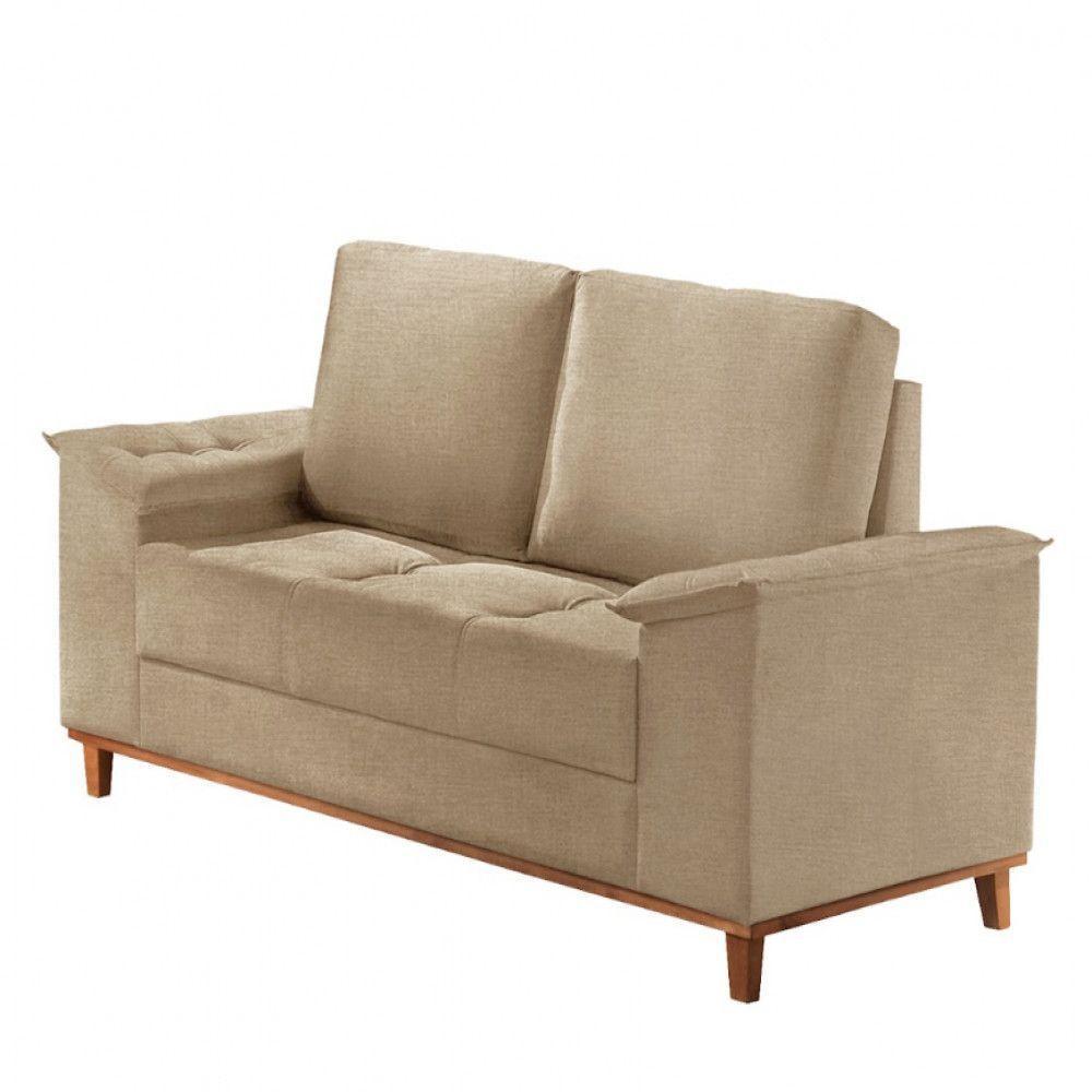 Sofá Ravena Linho 02 Lugares D28 Meu Sofá Online A226 Linho Bege - 5
