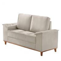 Sofá Ravena Linho 02 Lugares D28 Meu Sofá Online A302 Linho Branco - 5