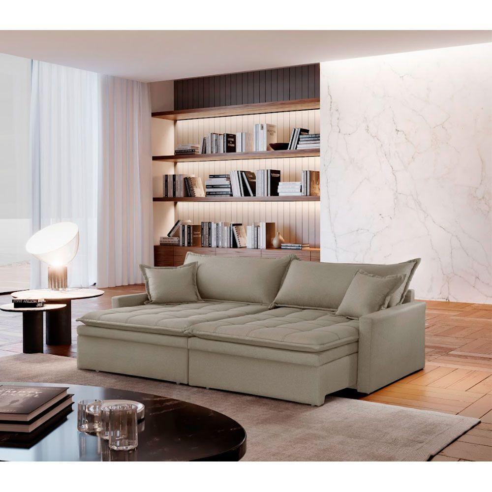 Sofá Elegance Veludo 02 Módulos 80 Cm B25 Cm Meu Sofá Online B002 Veludo Capuccino - 1