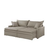 Sofá Elegance Veludo 02 Módulos 80 Cm B25 Cm Meu Sofá Online B002 Veludo Capuccino - 6