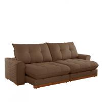 Sofá Argo Veludo 02 Módulos 100 Cm B25cm Meu Sofá Online B016 Veludo Marrom - 6