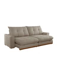 Sofá Argo Veludo 02 Módulos 90 Cm B25cm Meu Sofá Online B002 Veludo Capuccino - 6