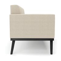 Poltrona Sala Base Madeira Fixa Pto Kit 2 Elisa Bouclê Bege D03 - D'rossi - 2