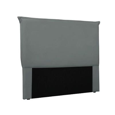 Cabeceira Cama Box King 195 Cm Garden Veludo S04 Cor Cinza