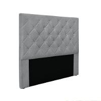 Cabeceira Cama Box King 195 Cm Tania Linho Cinza S04 - D'rossi - 1