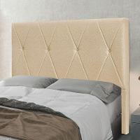 Cabeceira Cama Box Casal 140 Cm Aquilla Linho S04 Cor Dourado - 4