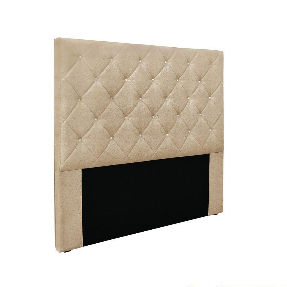 Cabeceira Cama Box Casal 140 Cm Tania Linho Dourado S04 - D'rossi - 1