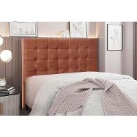 Cabeceira Cama Box Casal 140 Cm Verona Veludo S04 Cor Cobre - 4