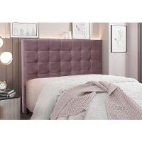 Cabeceira Cama Box Solteiro 90 Cm Verona Veludo S04 Cor Uva - 4