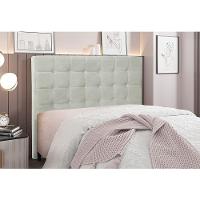 Cabeceira Cama Box King 195 Cm Verona Veludo S04 Cor Prata - 4