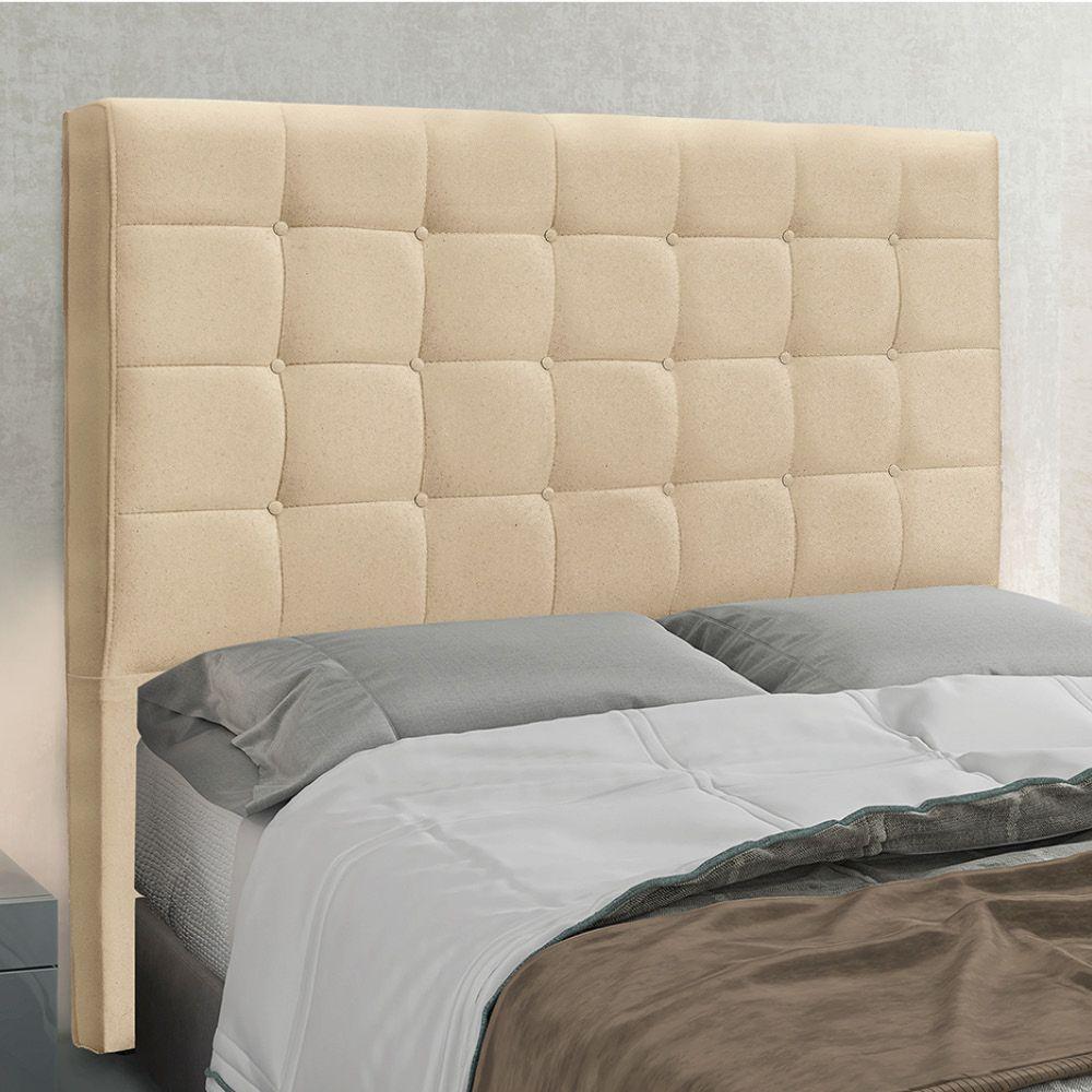 Cabeceira Cama Box Casal 140 Cm Verona Linho S04 Cor Dourado - 3