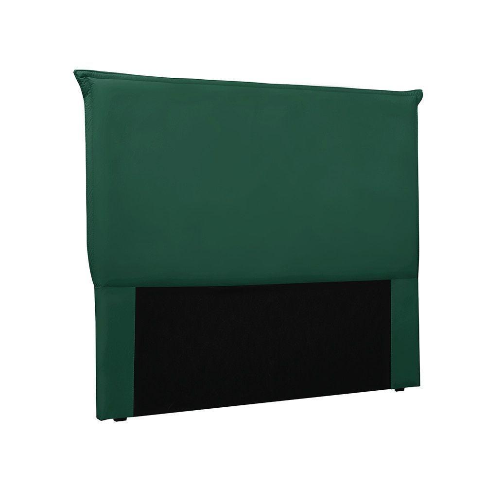 Cabeceira Cama Box Casal 140 Cm Garden Veludo S04 Cor Verde - 1