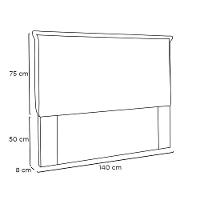 Cabeceira Cama Box Casal 140 Cm Garden Veludo S04 Cor Verde - 2