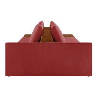 Sofá Ilha 2 Lugares Living 272cm Modulado Lary Veludo K01 Cor Vermelho - 3