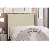 Cabeceira Cama Box Solteiro 90 Cm Garden Veludo S04 Cor Bege - 4