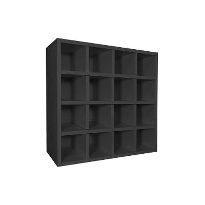 Porta Toalha Nicho Toalheiro 16 Lugares 52x52cm Sam M12 - D'rossi Cor Preto