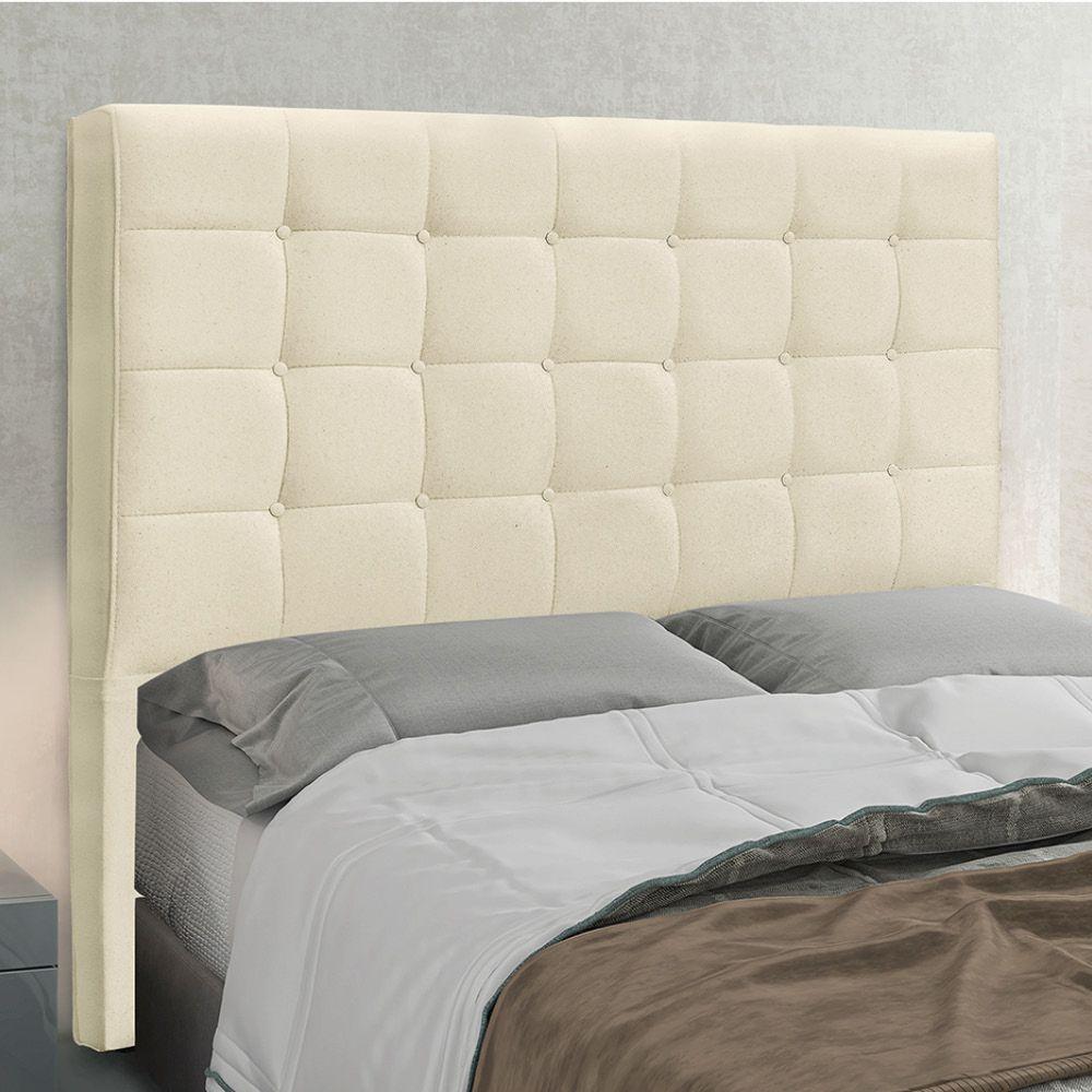 Cabeceira Cama Box King 195 Cm Verona Linho S04 Cor Perola - 3