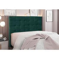 Cabeceira Cama Box King 195 Cm Verona Veludo S04 Cor Verde - 4