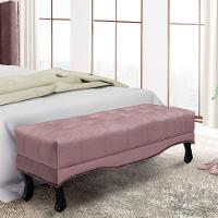 Puff Recamier Retrô Luis Xv Captonê Vicenza 90cm Veludo S04 Cor Lilás - 4