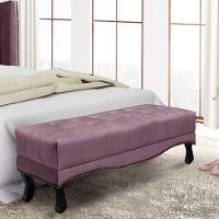 Puff Recamier Retrô Luis Xv Captonê Vicenza 195cm Veludo S04 Cor Uva - 4