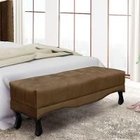 Puff Recamier Retrô Luis Xv Captonê Vicenza 195cm Suede S04 Cor Caramelo - 4