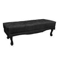 Cabeceira Cama Box King 195cm e Recamier Vicenza Suede S04 Cor Preto - 6