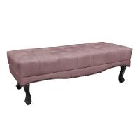 Cabeceira Cama Box King 195cm e Recamier Vicenza Veludo S04 Cor Lilás - 5