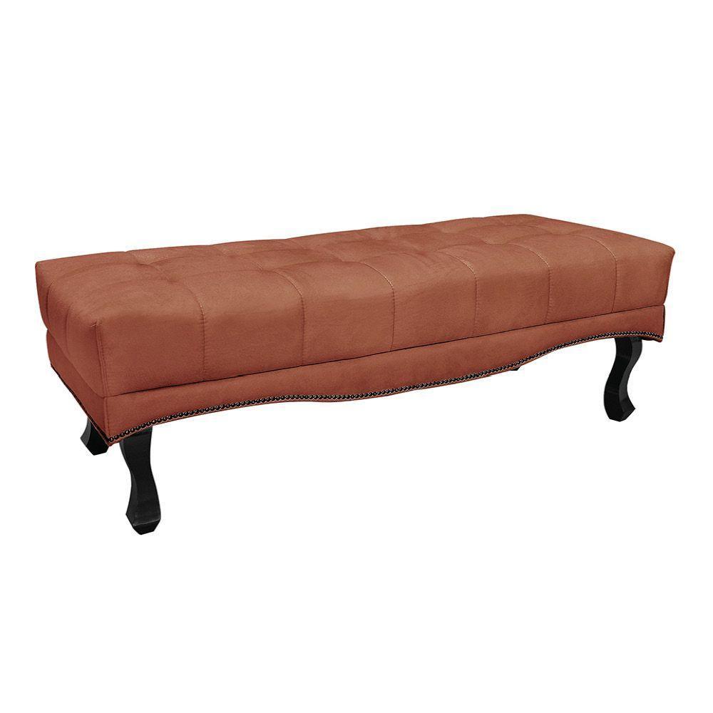 Cabeceira Cama Box King 195cm e Recamier Vicenza Veludo S04 Cor Cobre - 6