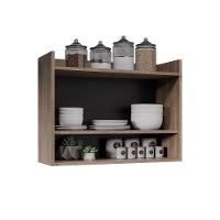 Armário De Cozinha Aéreo 70,5 Cm 2p Com Nicho Colin Freijó-preto M12 - D'rossi - 3