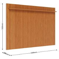 Rack Bancada Ambiente Studio Com Painel Para Tv Loft 2.2 Off White Nature - Imcal - 5