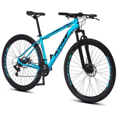 Bicicleta Aro 29 Krw Alumínio 24 Vel Freio A Disco X52 Cor:azul/preto;tamanho Quadro:21 Azul/preto