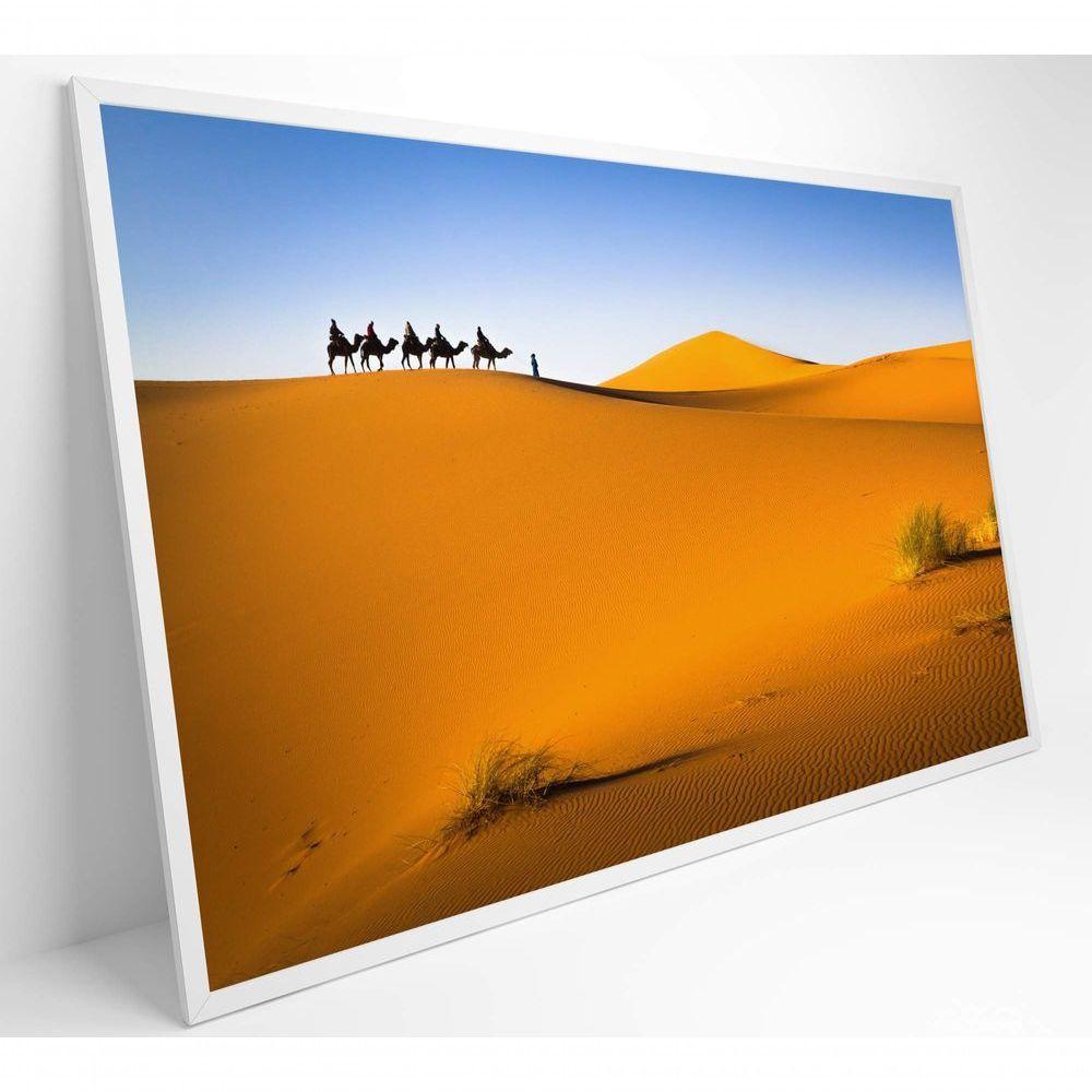 Quadro Camelos Deserto Saara Medidas 90x60 Cm Tipo De Impressão Tecido Canvas - 3