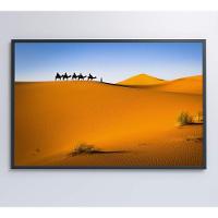 Quadro Camelos Deserto Saara Medidas 90x60 Cm Tipo De Impressão Tecido Canvas - 1