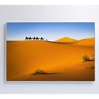 Quadro Camelos Deserto Saara Medidas 90x60 Cm Tipo De Impressão Tecido Canvas - 2