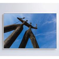 Quadro Os Dois Candangos Brasília Medidas 80x120 Cm Tipo De Impressão Tecido Canvas - 1