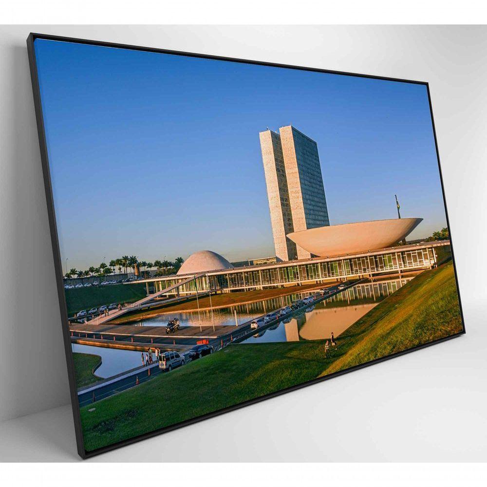 Quadro Congresso Nacional Brasília Medidas 60x40 Cm Tipo De Impressão Tecido Canvas - 5