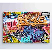 Quadro Grafite Street Art Medidas 120x80 Cm Impressão Tecido Canvas - 2