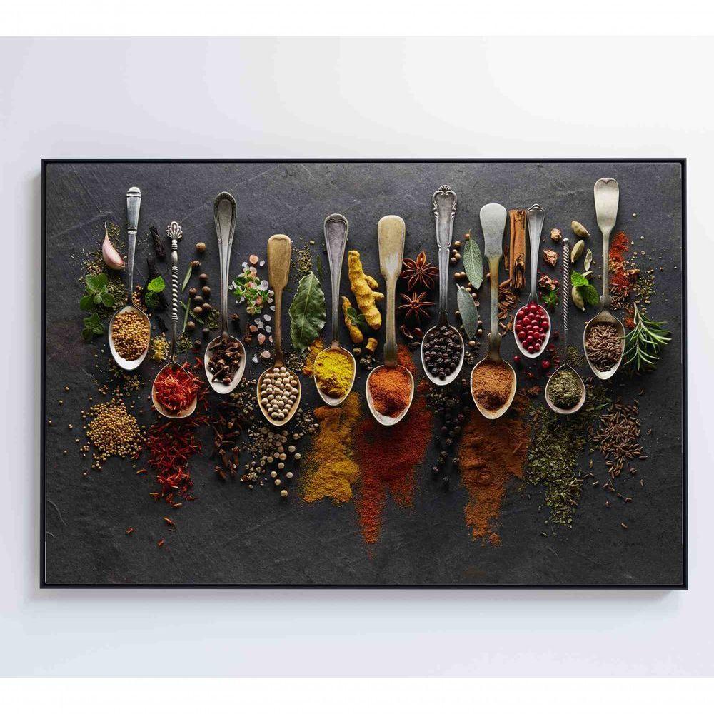 Quadro Tempero E Especiarias Medidas 90x60 Cm Impressão Adesivo Fotográfico - 1