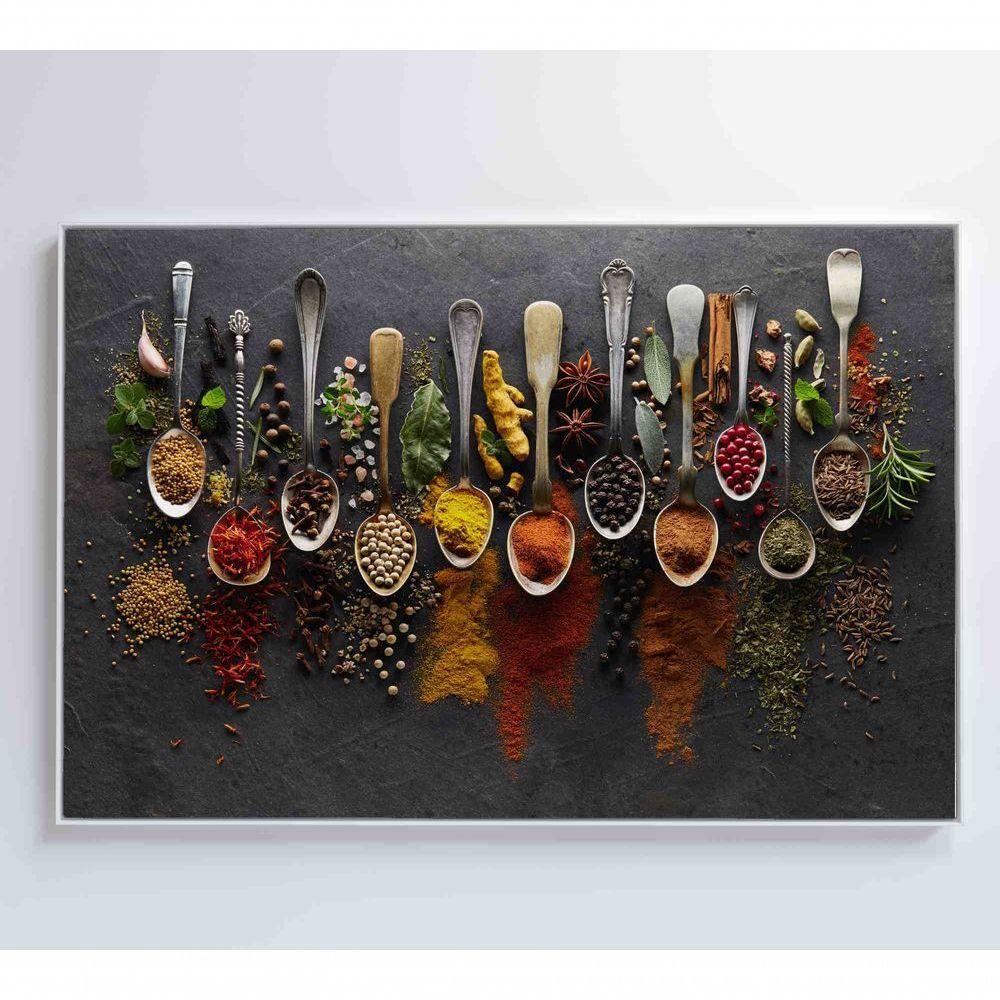 Quadro Tempero E Especiarias Medidas 90x60 Cm Impressão Adesivo Fotográfico - 4