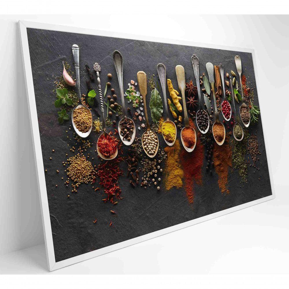 Quadro Tempero E Especiarias Medidas 90x60 Cm Impressão Adesivo Fotográfico - 6